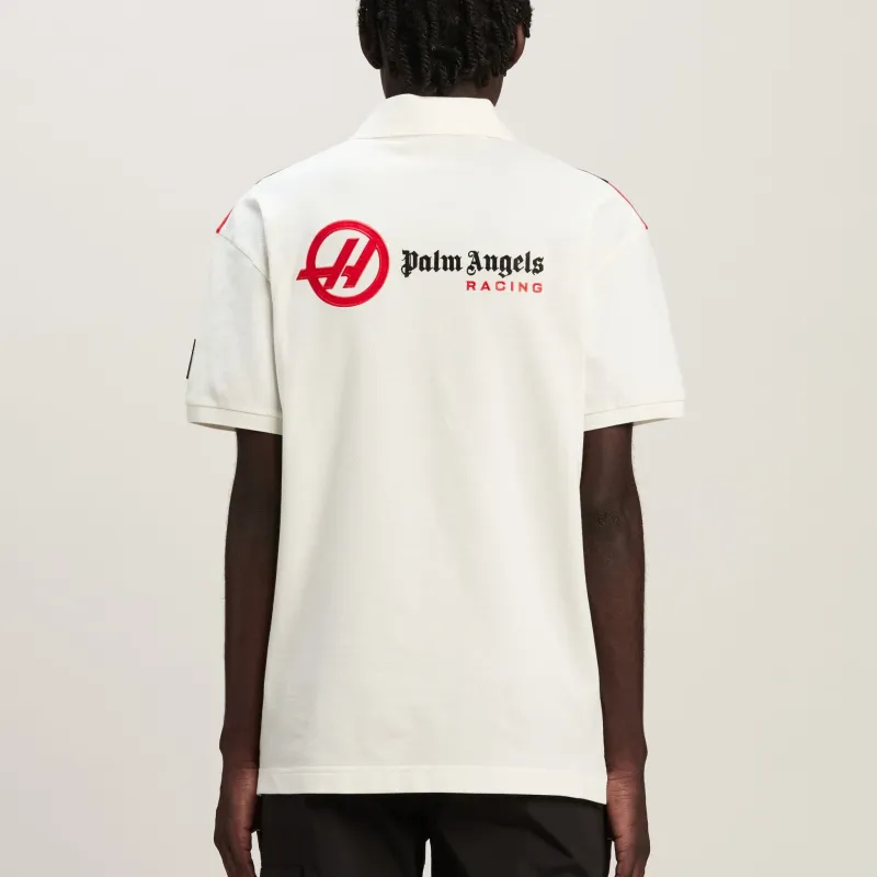 PALM ANGELS Moneygram Haas F1 Polo Shirt-2