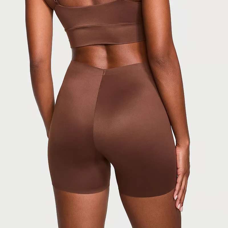 Victoria's Secret Pink Feathersoft Essentials Bike Shorts / Brown Pajama Pants Women's Brown-2