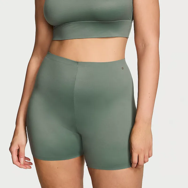 Victoria's Secret Pink Feathersoft Essentials Bike Shorts/green Pajama Pants Women's Green-2
