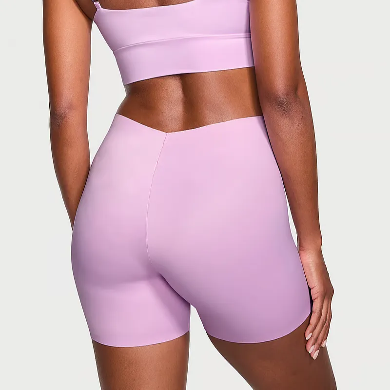 Victoria's Secret Pink Feathersoft Essentials Bike Shorts/Purple Pajama Pants Women's Purple-2