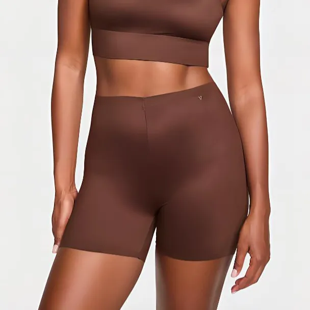 Victoria's Secret Pink Feathersoft Essentials Bike Shorts / Brown Pajama Pants Women's Brown-1