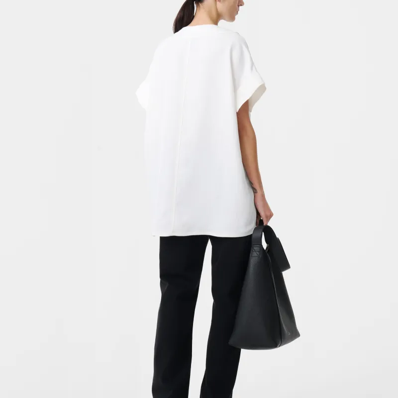 Studio Nicholson V neck Short sleeved T shirt-2