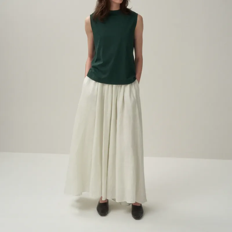 ATON Casual Long Skirts Women's Mint Green-1