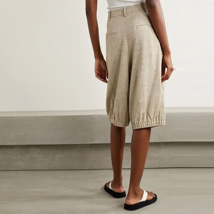 TIBI Casual Shorts Women's Brown-2
