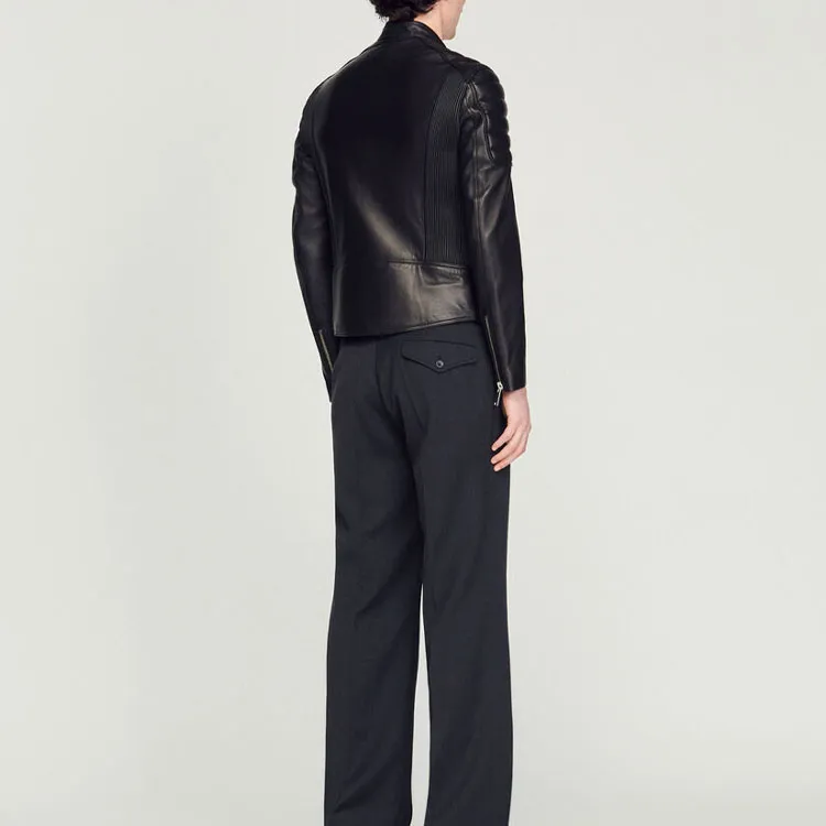 Sandro Zipped Biker Jacket-2