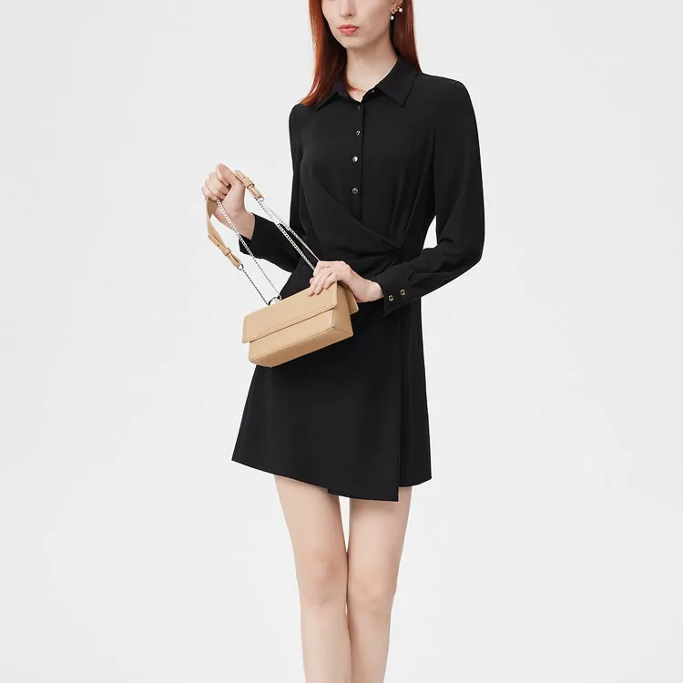 FINITY Long Sleeved Dresses Women's Black-2