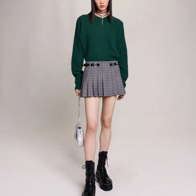 Maje Casual Short Skirts Women's Gray-1