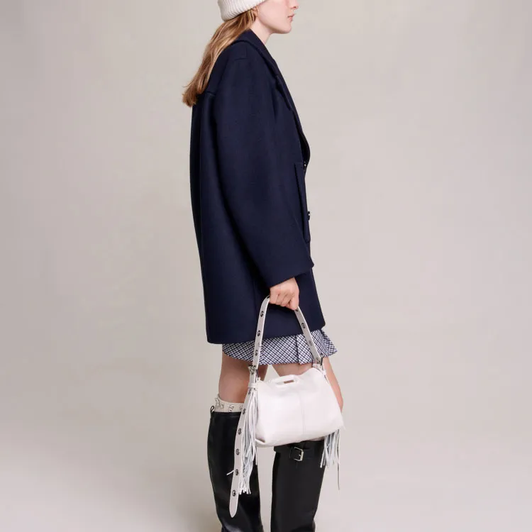 Maje Coats Women's Dark Blue-2