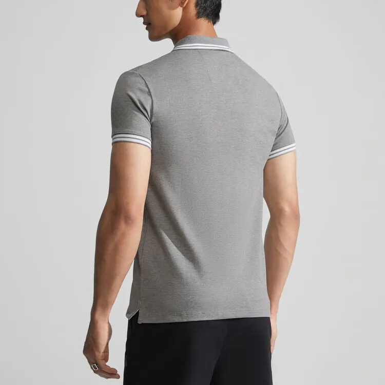 CALVIN KLEIN Polo Shirt Men's Summer Cloud Gray-3