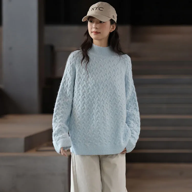 Demana Sweater Women's Light Blue-3