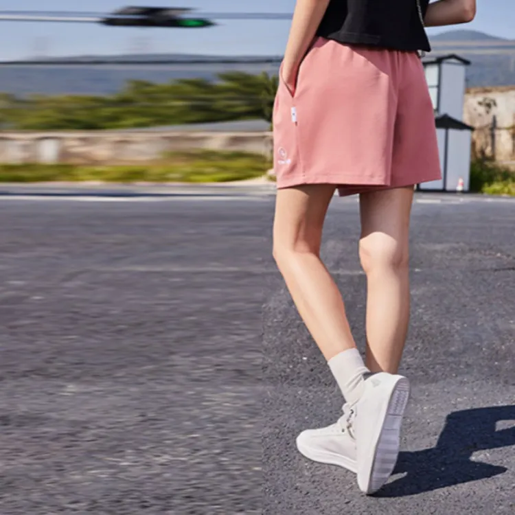 QIAODAN Casual Shorts Women's Ladybird Pink-4