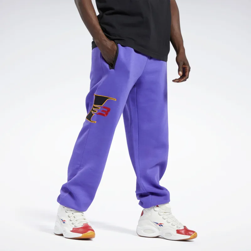 Reebok AI I3 FLEECE Knitted Sports Pants Men's Blue-1