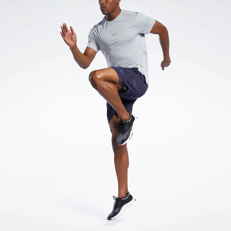 Reebok DREAMBLEND COTTON Sports Shorts Men's Marine Blue-4