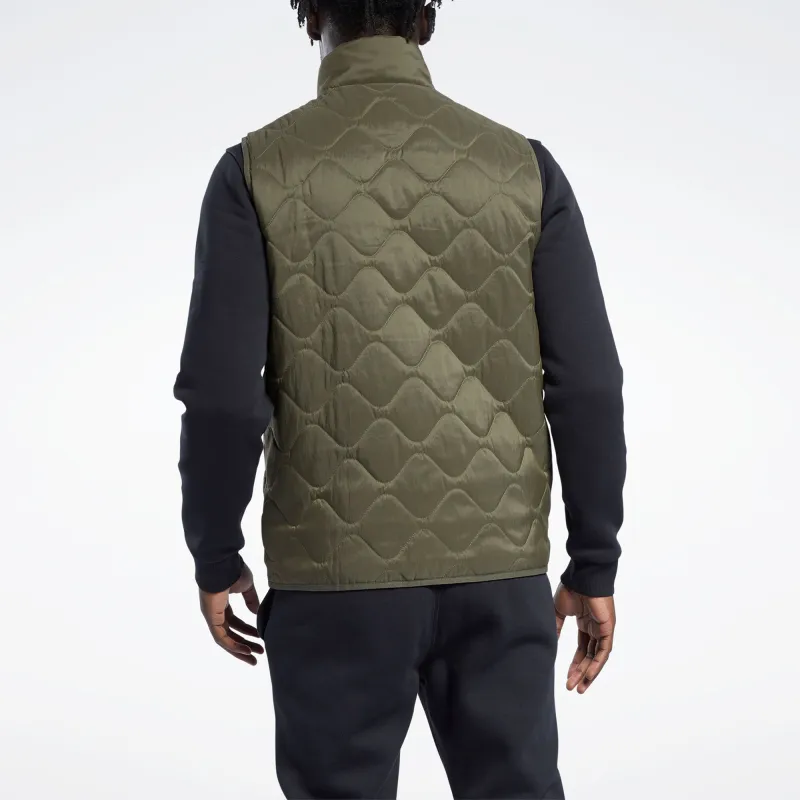 Reebok OUTERWEAR C PAD Vest Men's Green-3
