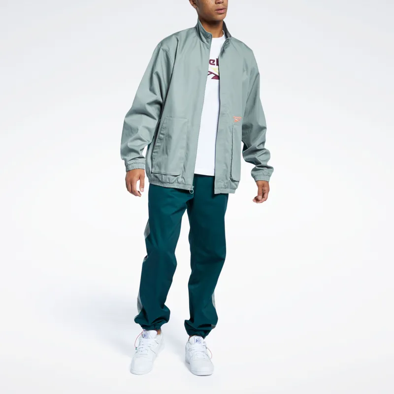Reebok CLASSICS FS WASHED WOVEN Jackets Coats Men's Green-4