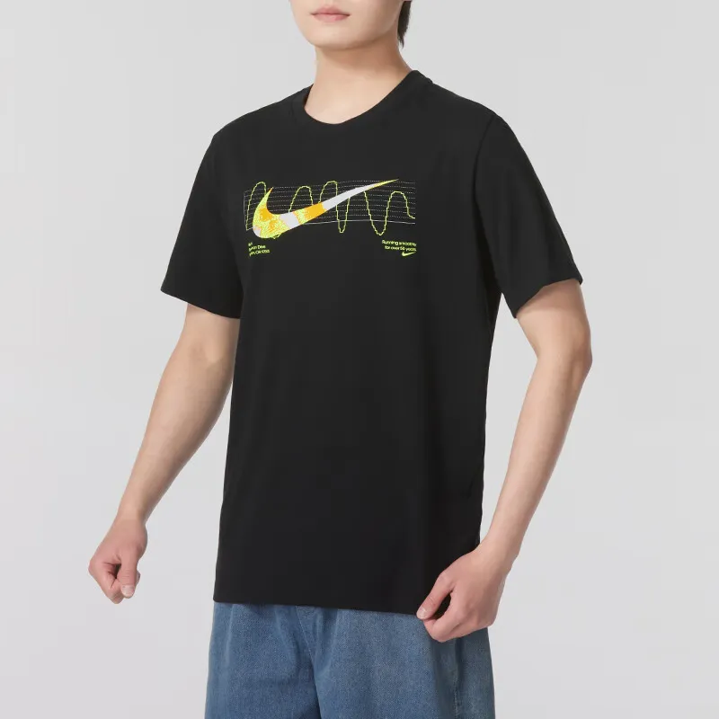 Nike T Shirts Men Black-3