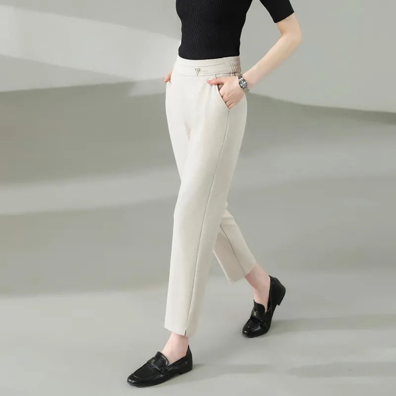 TERRE BLEUE Casual Pants Women's Apricot-6