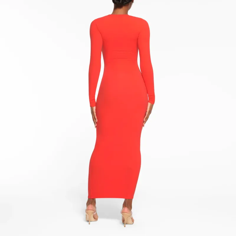 Skims Long Sleeved Dresses Women's Poppy/SHADES-2