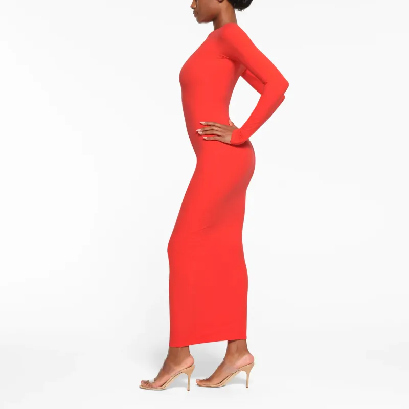 Skims Long Sleeved Dresses Women's Poppy/SHADES-3