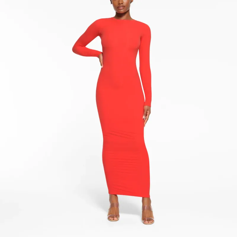 Skims Long Sleeved Dresses Women's Poppy/SHADES-1