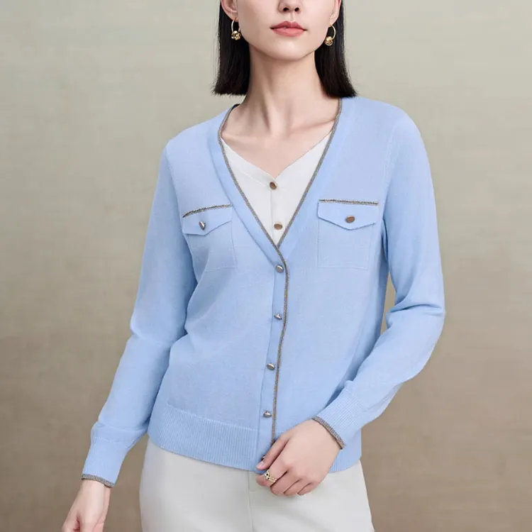 FINITY Sweaters Women's Sky Blue-4