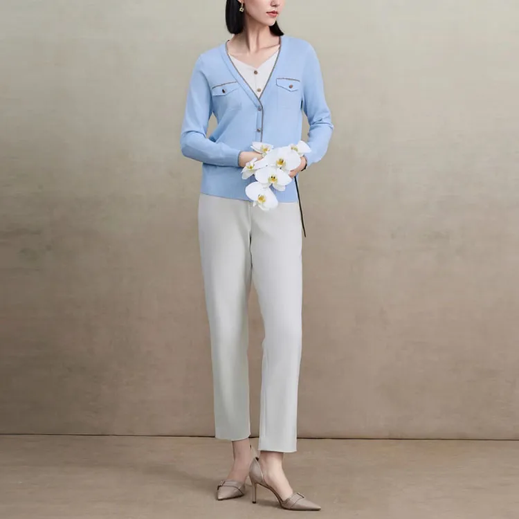 FINITY Sweaters Women's Sky Blue-6