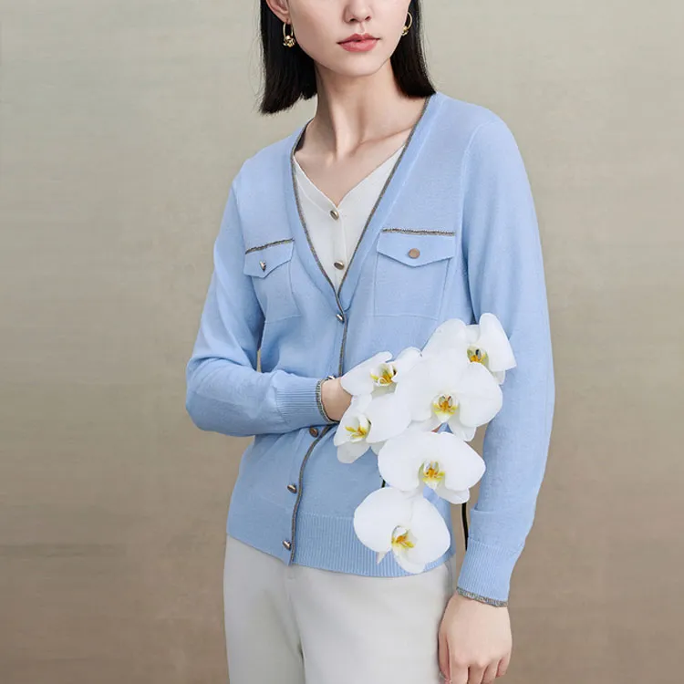 FINITY Sweaters Women's Sky Blue-3