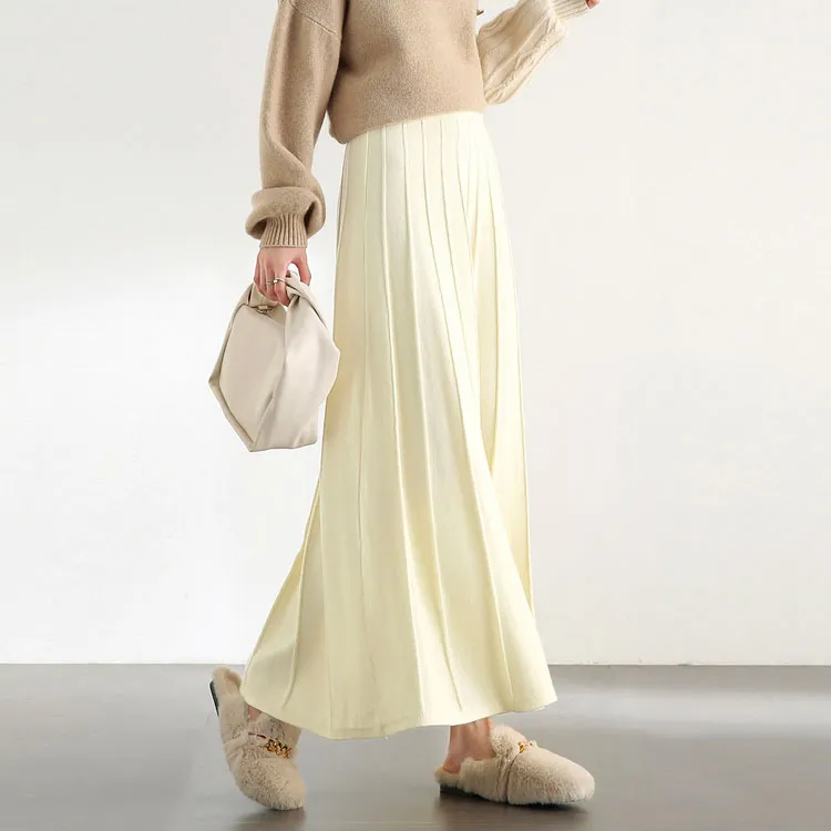 SENTUBILA Long Skirt Women's Classic Black-19