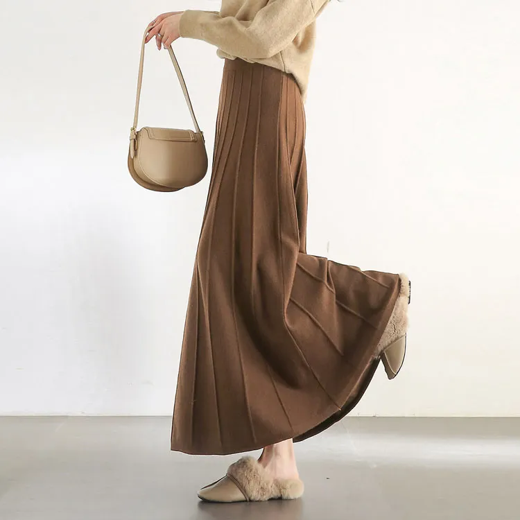 SENTUBILA Long Skirt Women's Classic Black-28