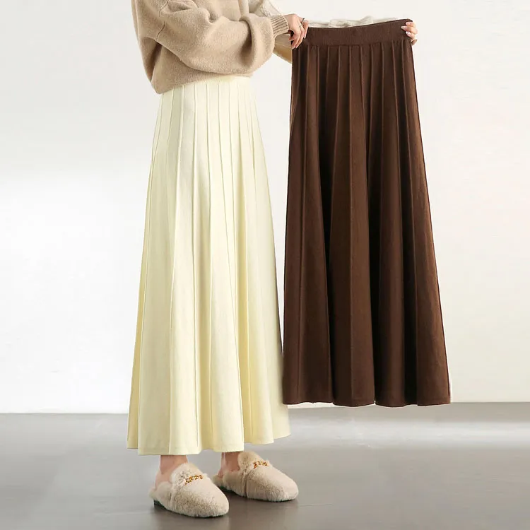 SENTUBILA Long Skirt Women's Classic Black-20