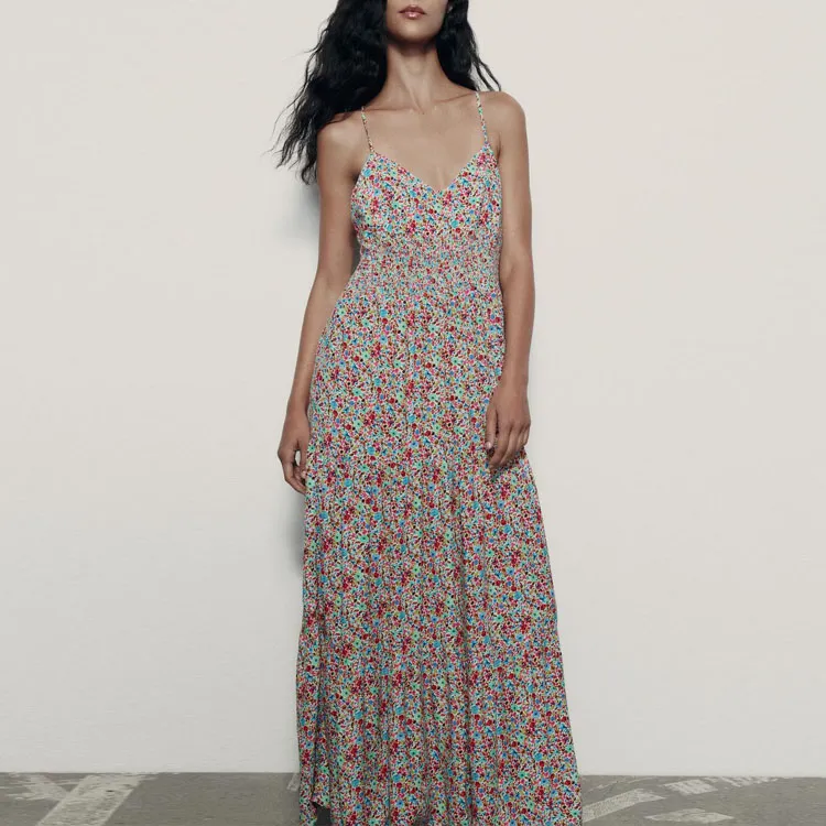 ZARA Slip Dresses Women's Multicolor-1