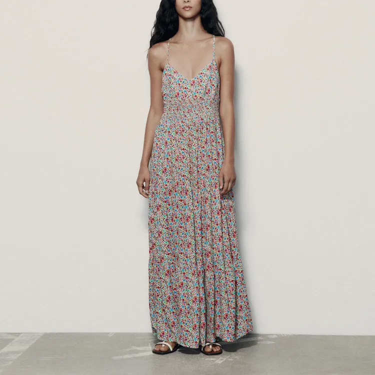 ZARA Slip Dresses Women's Multicolor-3