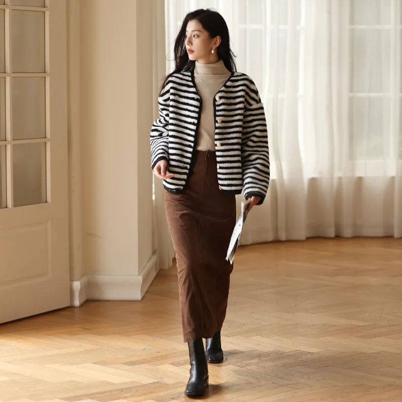 Mt Jackets Coats Women's Stripes-1