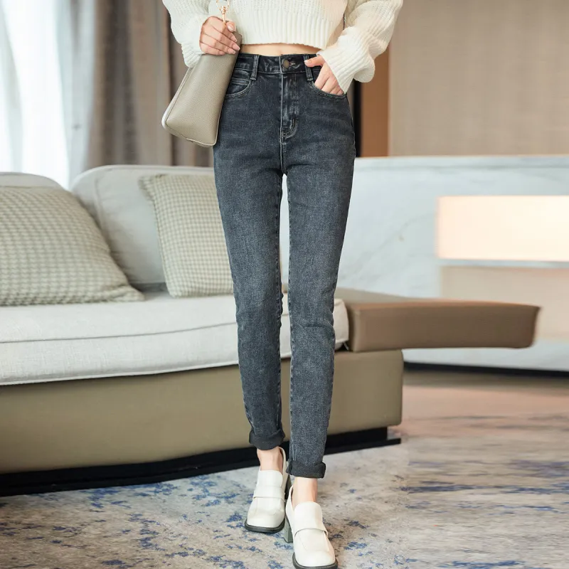 Mt Jeans Women's Dark Denim Blue-2