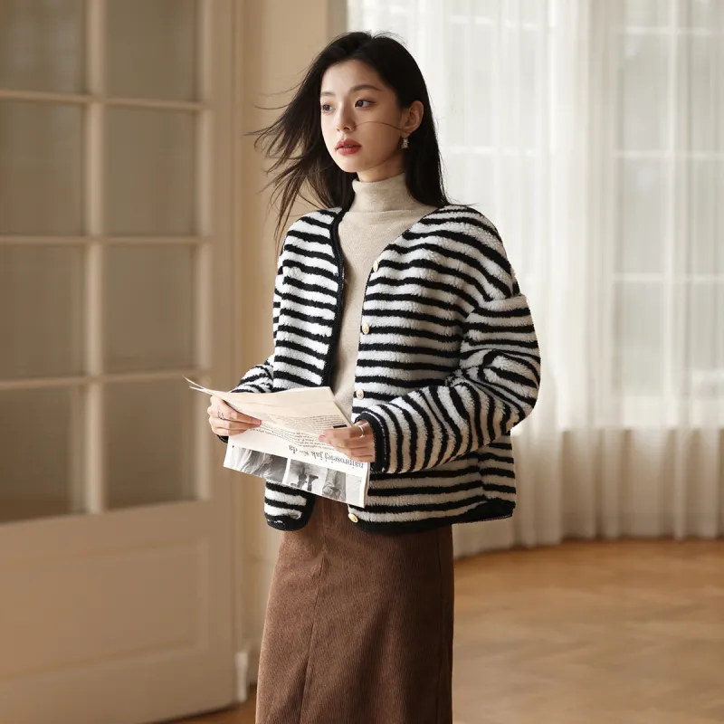 Mt Jackets Coats Women's Stripes-2