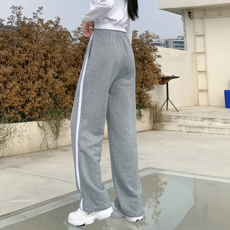 Tonlion Casual Pants Women's Light Heather Gray-1