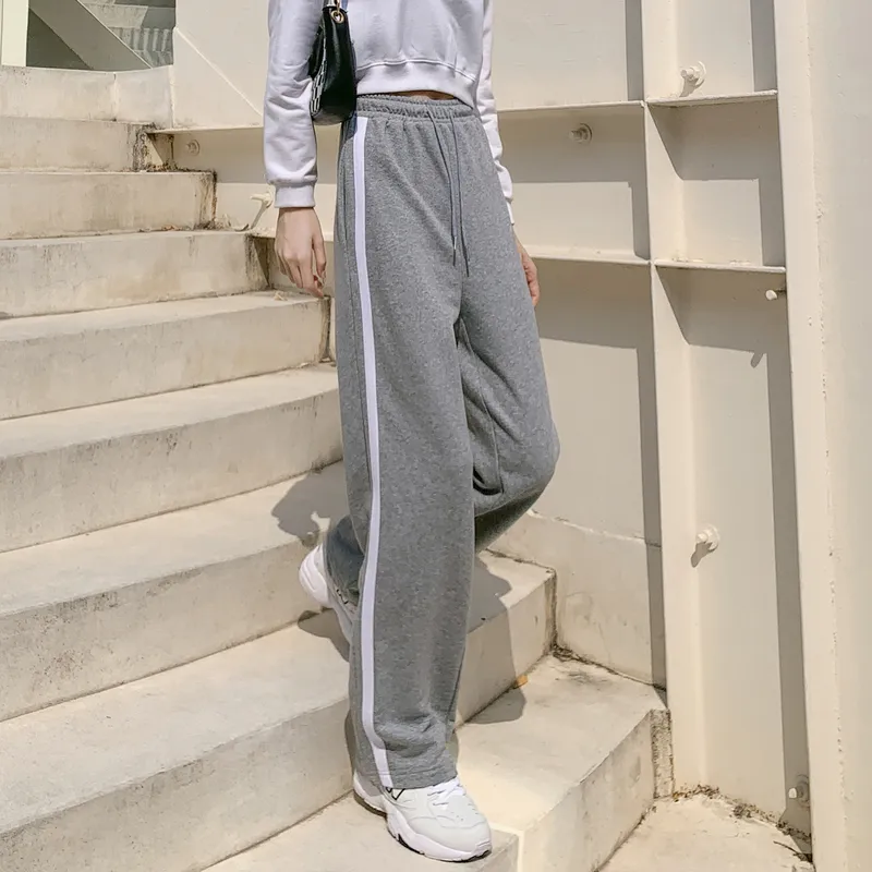 Tonlion Casual Pants Women's Light Heather Gray-2