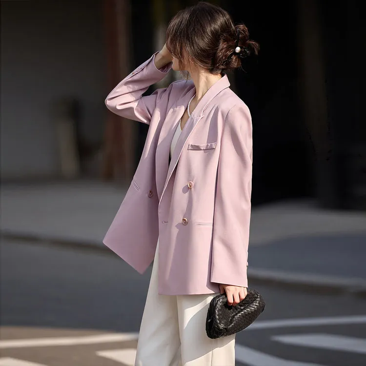 【dme】 Business Suit Women's Pink Purple-1