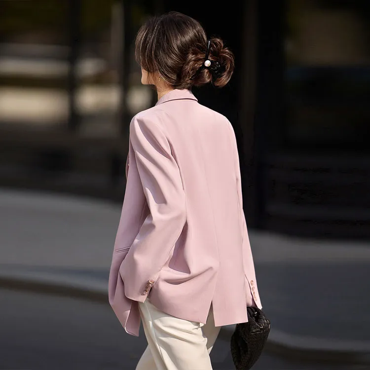 【dme】 Business Suit Women's Pink Purple-0