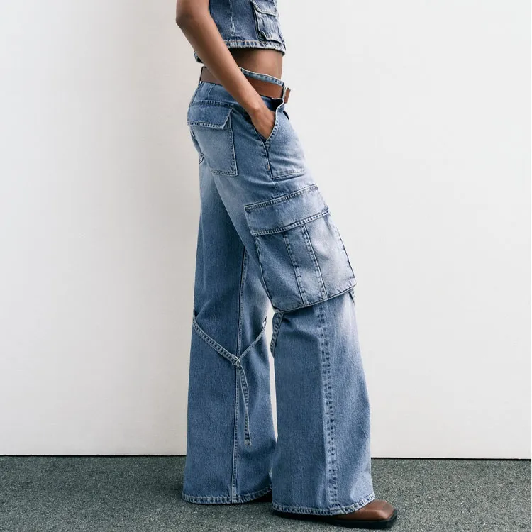 ZARA Jeans Women's Blue-4