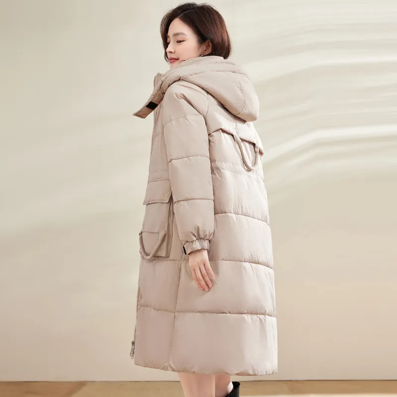 CARBAMMI Puffer Jackets Women's Beige-3