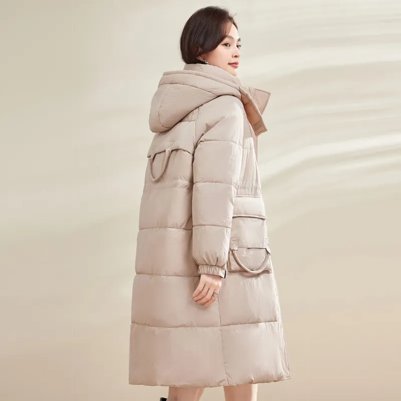 CARBAMMI Puffer Jackets Women's Beige-2