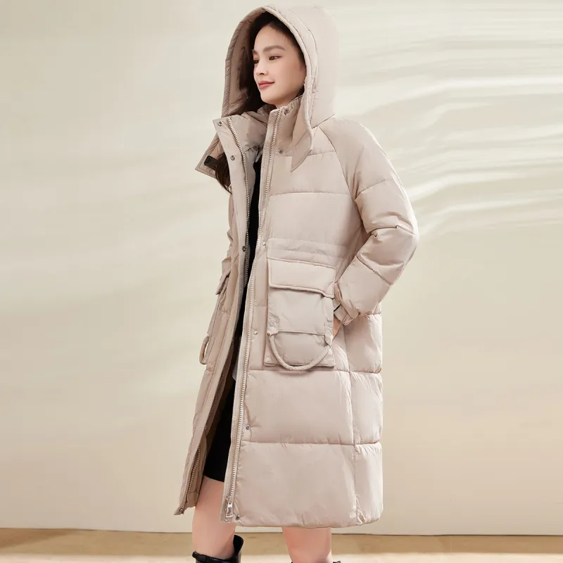 CARBAMMI Puffer Jackets Women's Beige-1