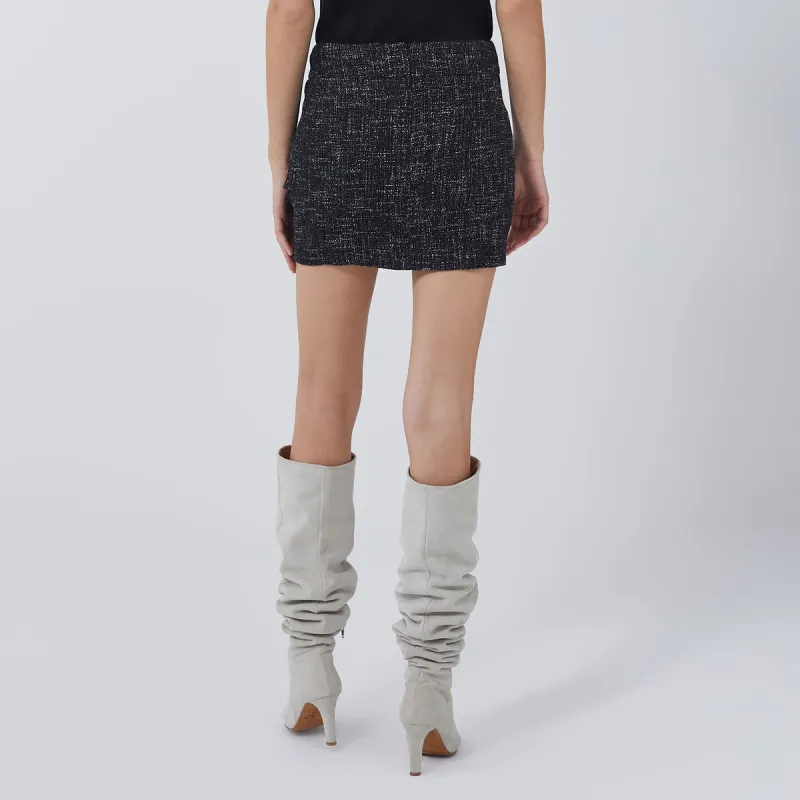 IRO NIGHT Metallic-threads Mini Skirt-2