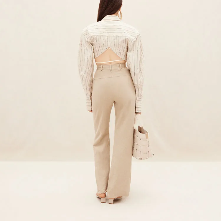 Jacquemus Le Pantalon Sauge 'Beige'-13