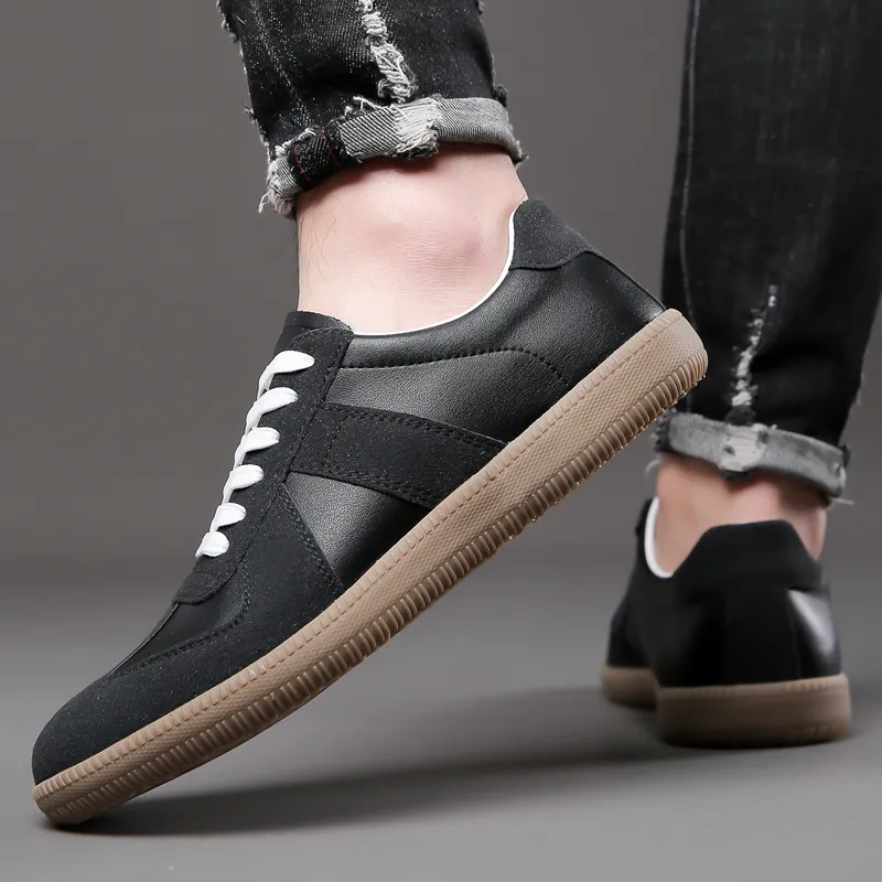 Poitulas Men's Casual Shoes Men Low Top Black, White-3