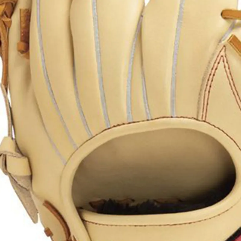 Mizuno Baseball Gloves Pitching Glove Top Grain Cow Leather Unisex Milk White-7