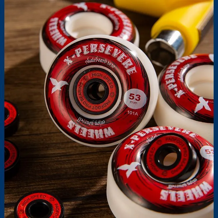 X-PERSEVERE Skateboard Wheels Double Kick Skateboard-2