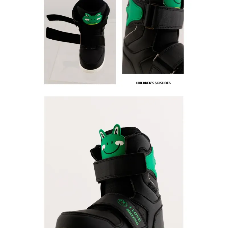 LUCKYBOO Single Snowboard Ski Boots Kids'-5