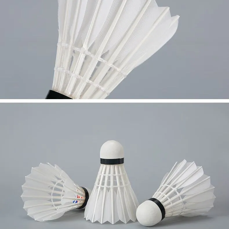 Plume F8 Goose Feather Shuttlecock 12 Pack Goose Feather Everyday Shuttlecocks-2